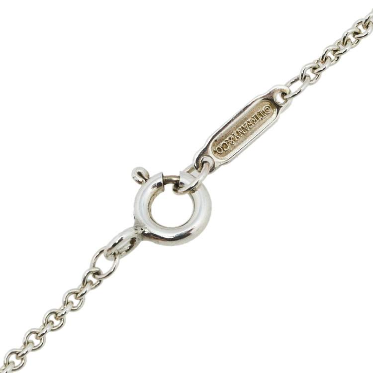 مملوكة مسبقًا Tiffany & Co. 1837 Sterling Silver Interlocking Circles Pendant Necklace