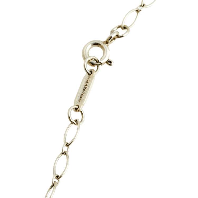 Pre Owned Tiffany & Co. Sterling Silver Keys Pendant Necklace