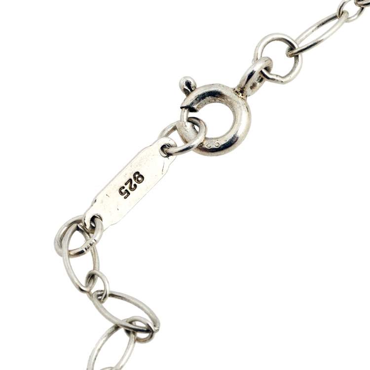 Pre Owned Tiffany & Co. Sterling Silver Keys Pendant Necklace