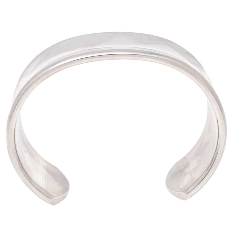 Pre Owned Tiffany & Co. 1837 Silver Wide Cuff Bracelet