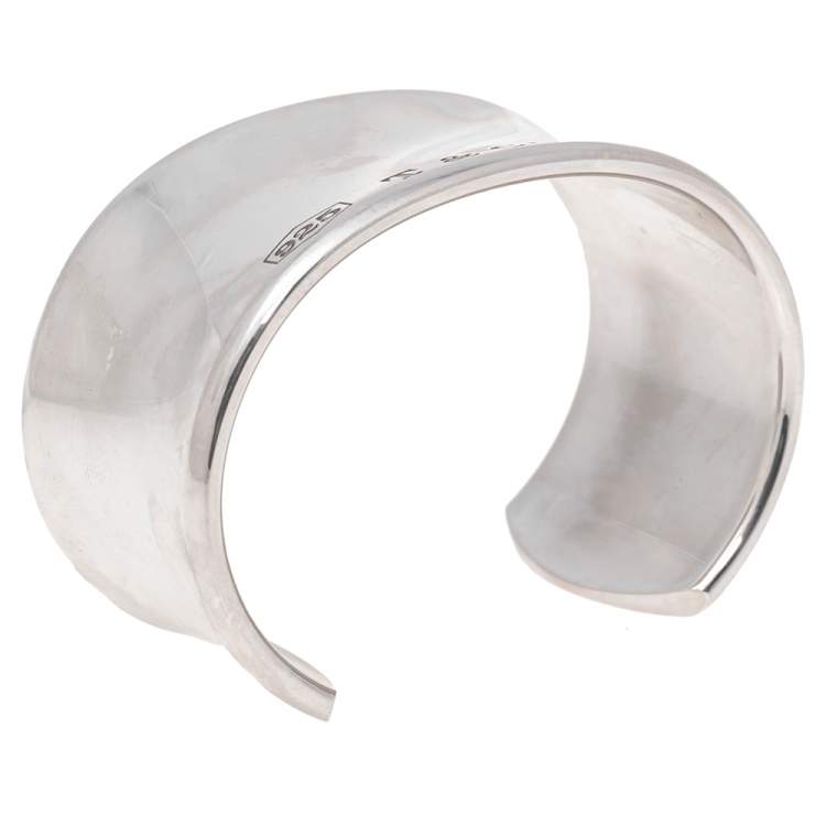 Pre Owned Tiffany & Co. 1837 Silver Wide Cuff Bracelet