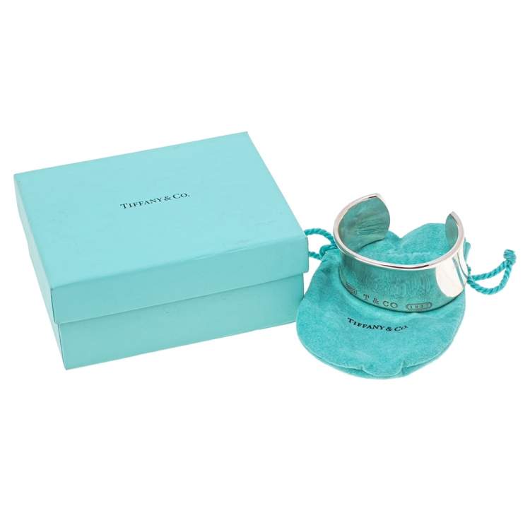 Pre Owned Tiffany & Co. 1837 Silver Wide Cuff Bracelet