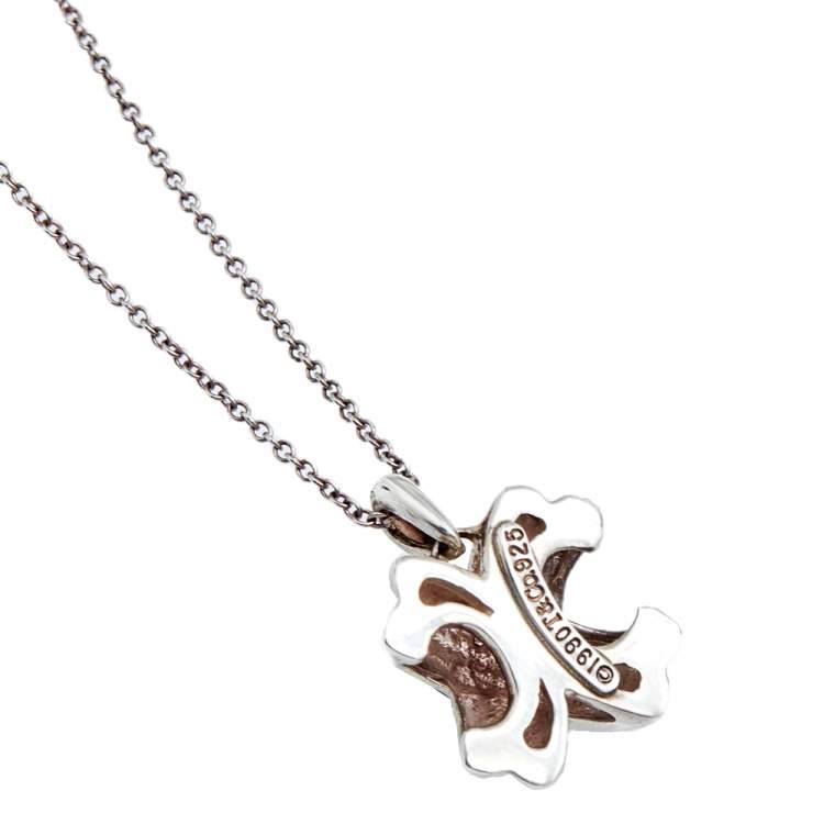 Pre Owned Tiffany & Co. Signature X Silver Pendant Necklace