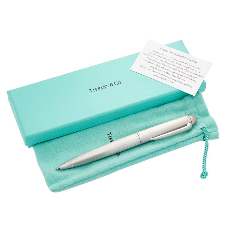 Pre Owned Tiffany & Co Sterling Silver Streamerica Ballpoint Pen