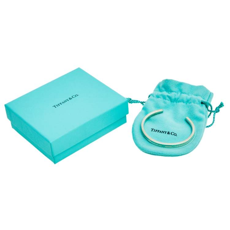 Pre Owned Tiffany & Co. Tiffany 1837 Silver Open Cuff Bracelet