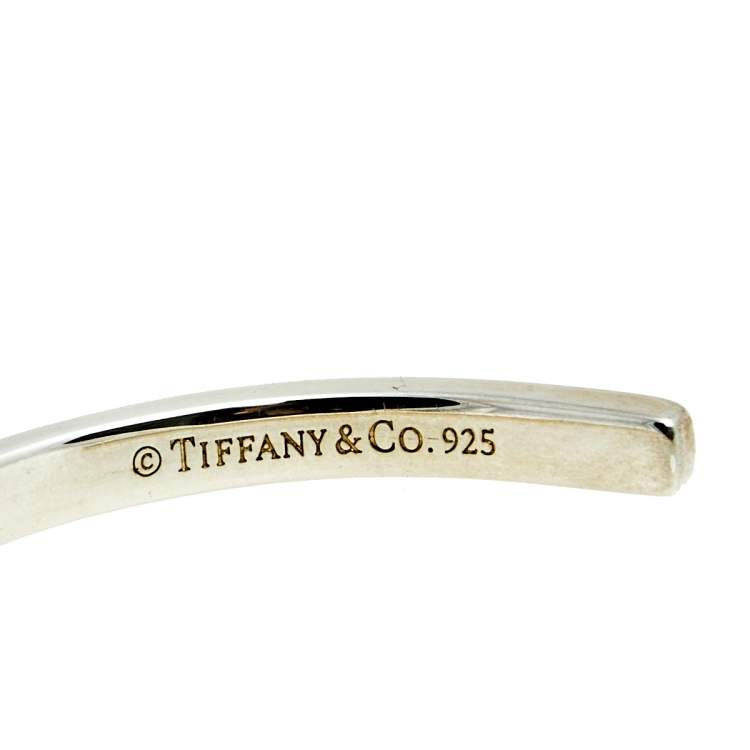 Pre Owned Tiffany & Co. Tiffany 1837 Silver Open Cuff Bracelet