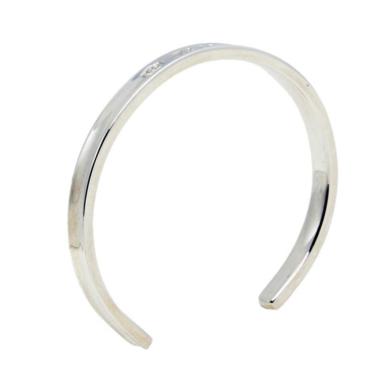 Pre Owned Tiffany & Co. Tiffany 1837 Silver Open Cuff Bracelet