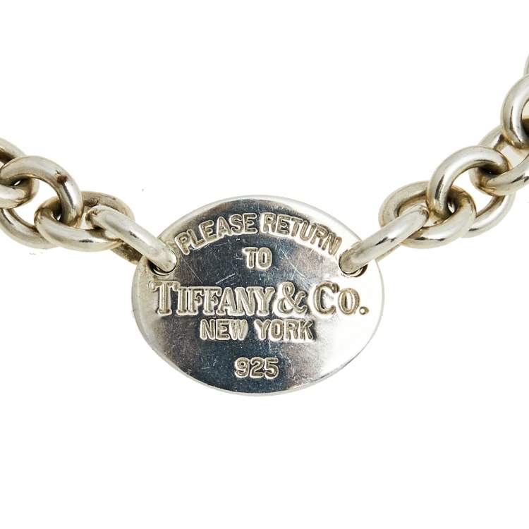 Pre Owned Tiffany & Co. Return to Tiffany Silver Bracelet 