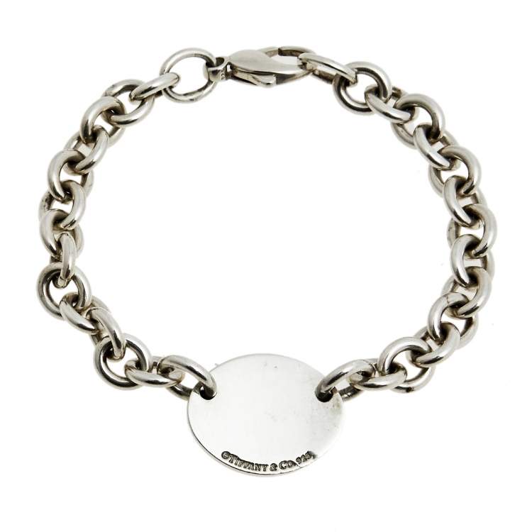 Pre Owned Tiffany & Co. Return to Tiffany Silver Bracelet 