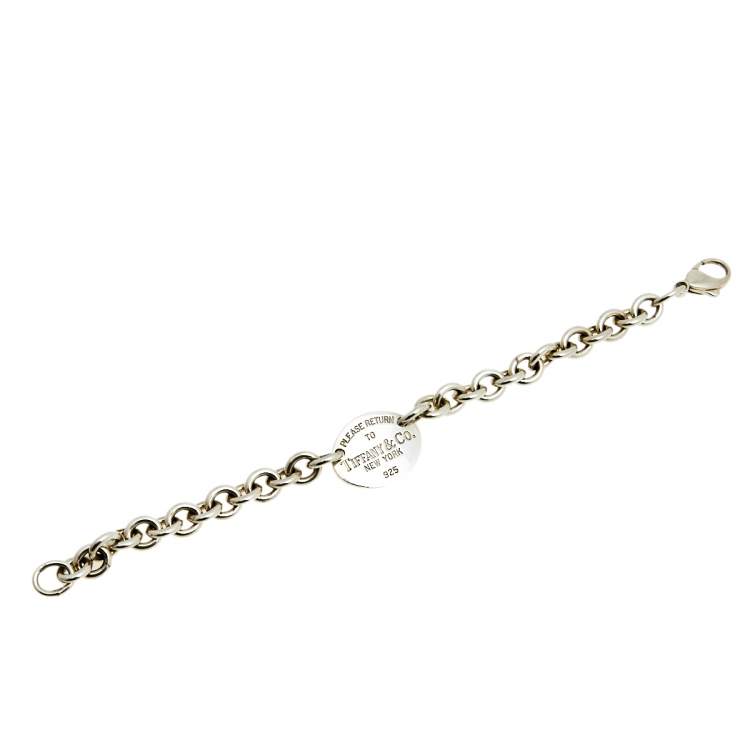 Pre Owned Tiffany & Co. Return to Tiffany Silver Bracelet 