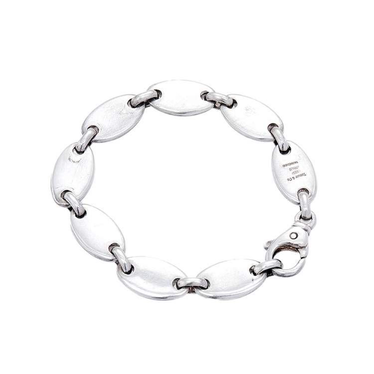 مملوكة مسبقًا Tiffany & Co. Oval Link Sterling Silver Bracelet