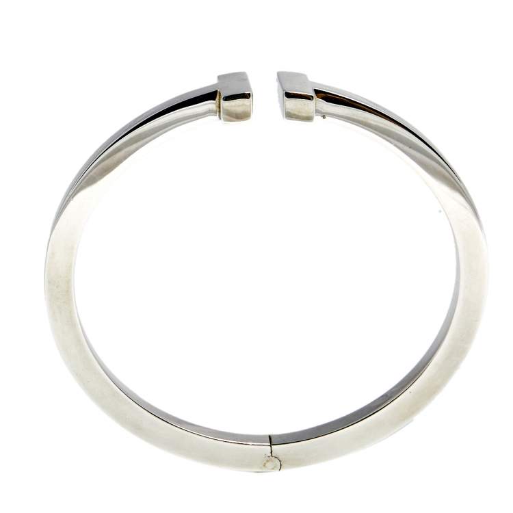 Pre Owned Tiffany & Co. T Square Sterling Silver Bracelet