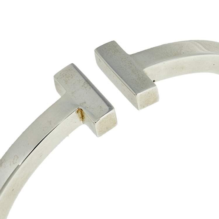 Pre Owned Tiffany & Co. T Square Sterling Silver Bracelet