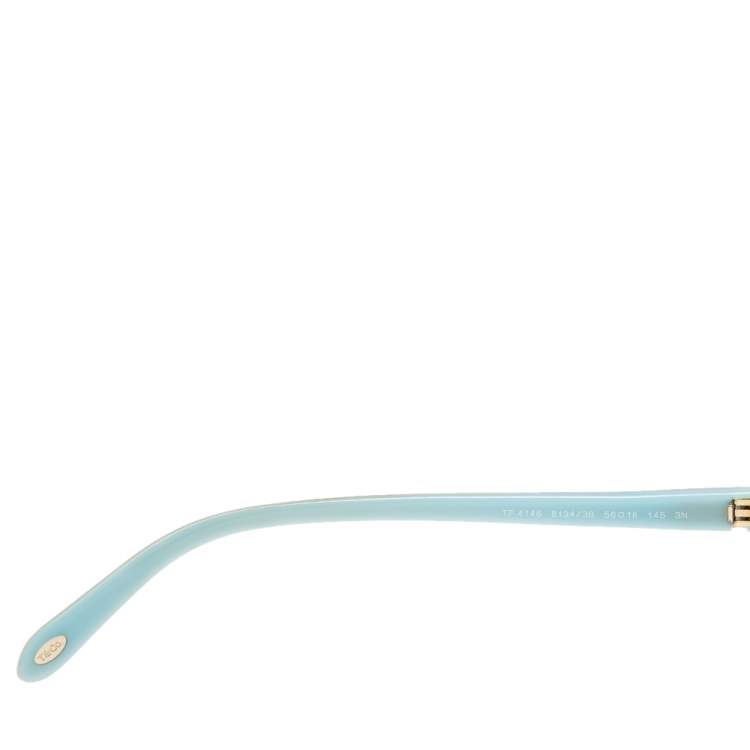 Pre Owned Tiffany & Co. Brown Havana/Brown Gradient TF4146 Oval Sunglasses