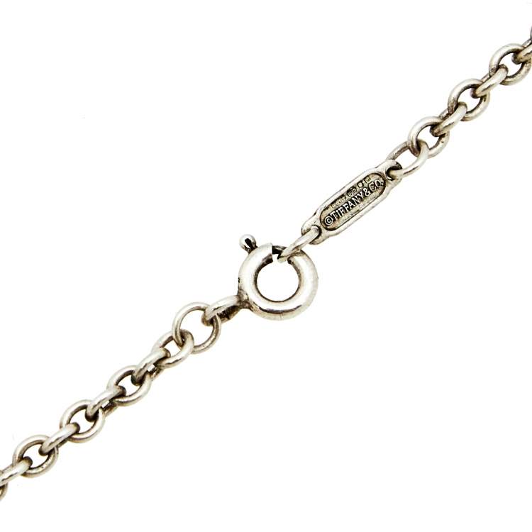 Pre Owned Tiffany & Co. Tiffany Key Sterling Silver Pendant Necklace