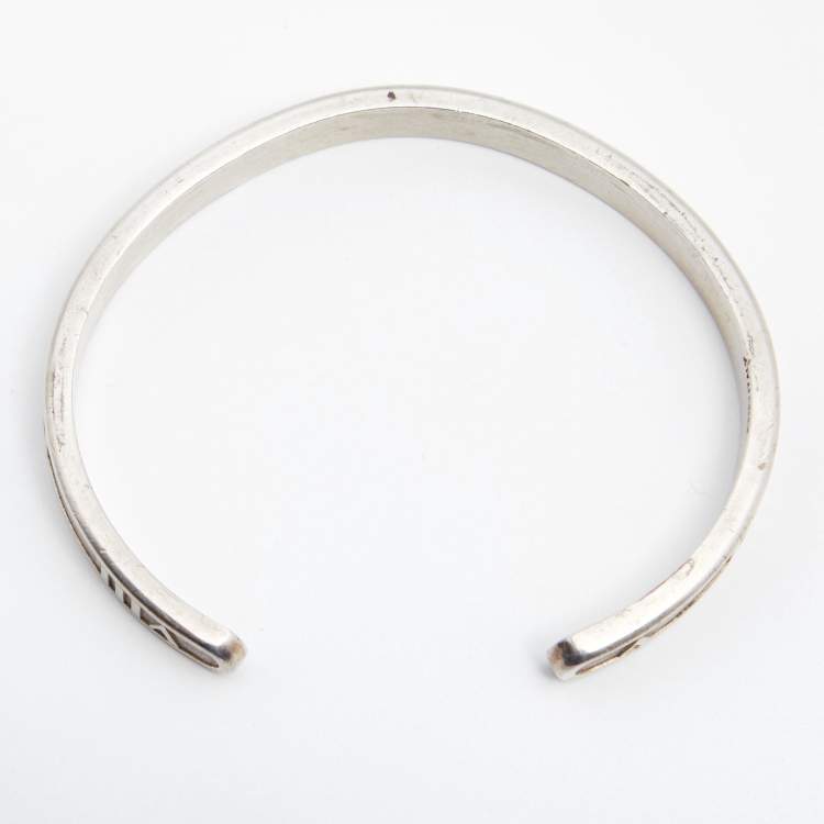 Pre Owned Tiffany & Co. Vintage Atlas Silver 925 Open Cuff Bracelet