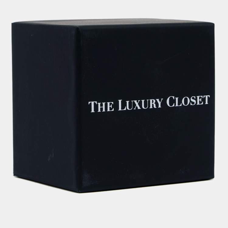 Pre Owned Tiffany & Co. Trefoil Key Silver Pendant Oval Link Chain Necklace