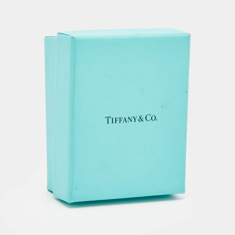 Pre Owned Tiffany & Co. Return To Tiffany Blue Enamel Double Heart Tag Pendant Necklace