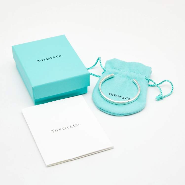 Pre Owned Tiffany & Co. Tiffany 1837 Sterling Silver Open Cuff Bracelet