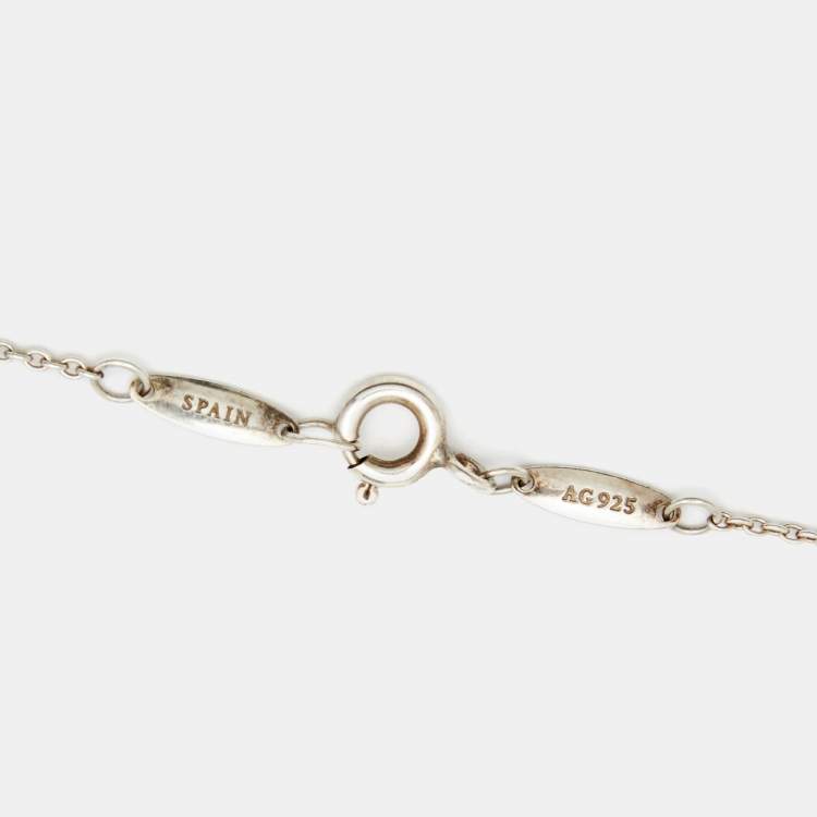 Pre Owned Tiffany & Co. Elsa Peretti Starfish Sterling Silver Pendant Necklace