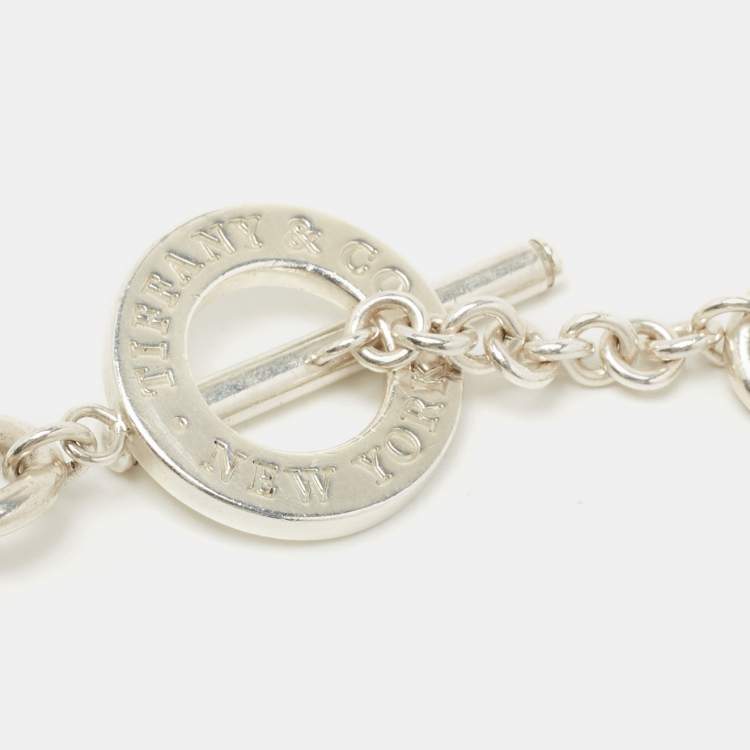 Pre Owned Tiffany & Co. Return to Tiffany Heart Tag Sterling Silver Chain Necklace