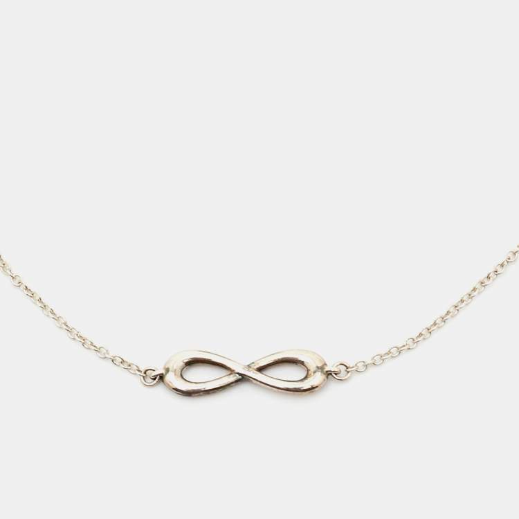 Pre Owned Tiffany & Co. Sterling Silver Infinity Bracelet