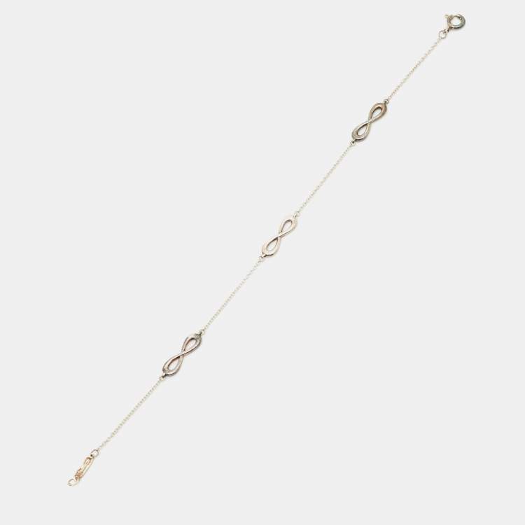 Pre Owned Tiffany & Co. Sterling Silver Infinity Bracelet