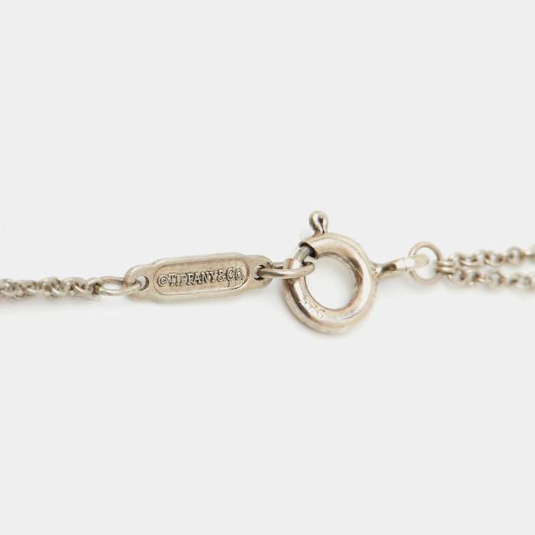 Pre Owned Tiffany & Co. Return to Tiffany Heart Tag Sterling Silver Bracelet