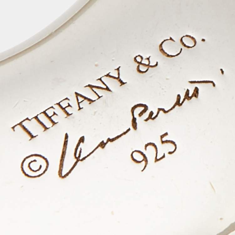 Pre Owned Tiffany & Co. Elsa Peretti Sterling Silver Bean Pendant 