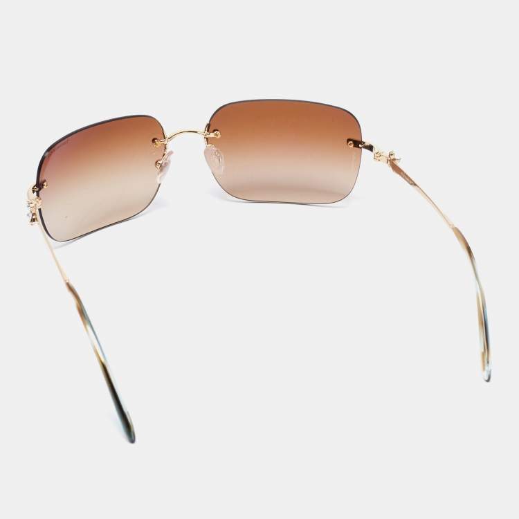 Pre Owned Tiffany & Co. Brown Gradient TF3038-B Sunglasses
