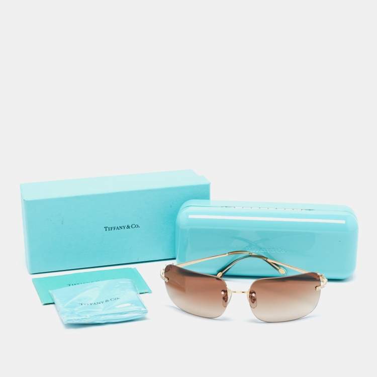 Pre Owned Tiffany & Co. Brown Gradient TF3038-B Sunglasses