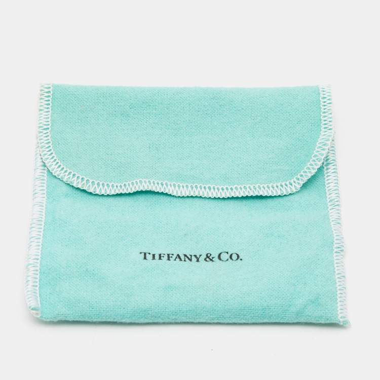 Pre Owned Tiffany & Co. Sterling Silver Return to Tiffany Oval Tag Choker Necklace