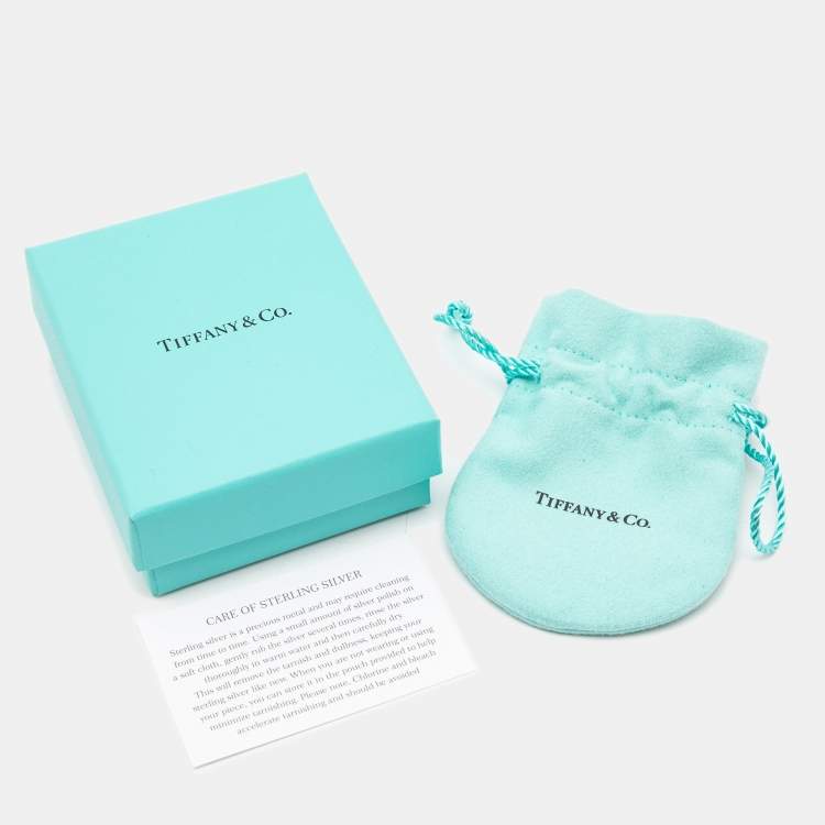 Pre Owned Tiffany & Co. Tiffany 1837 Interlocking Circles Sterling Silver Rubedo Chain Bracelet