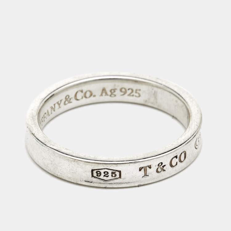 Pre Owned Tiffany & Co. Tiffany 1837 Sterling Silver Band Ring