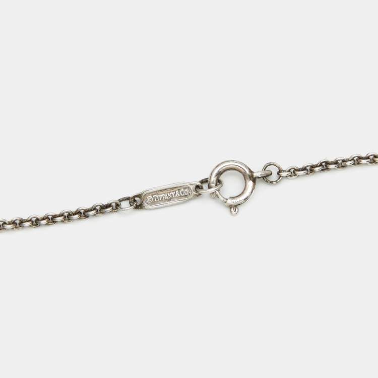 Pre Owned Tiffany & Co. Circles Sterling Silver Station Necklace