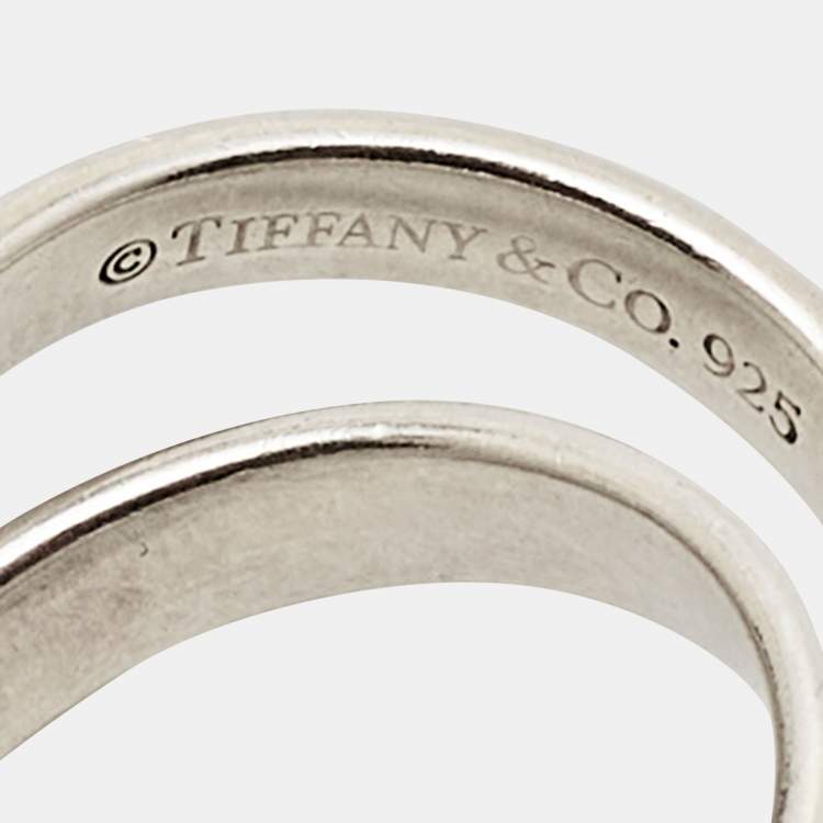 Pre Owned Tiffany & Co. Tiffany 1837 Interlocking Circles Sterling Silver Pendant