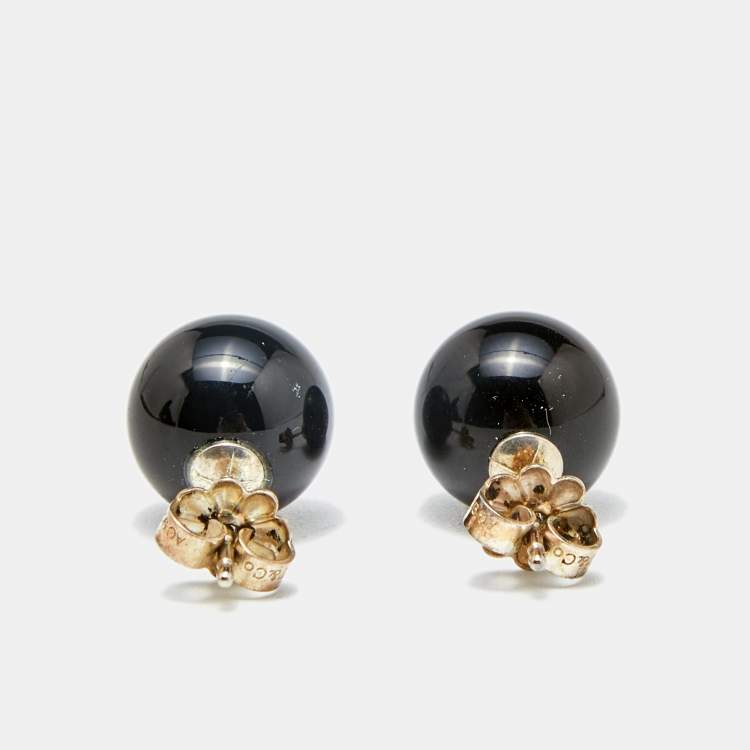 Pre Owned Tiffany & Co. Onyx Sterling Silver Earrings