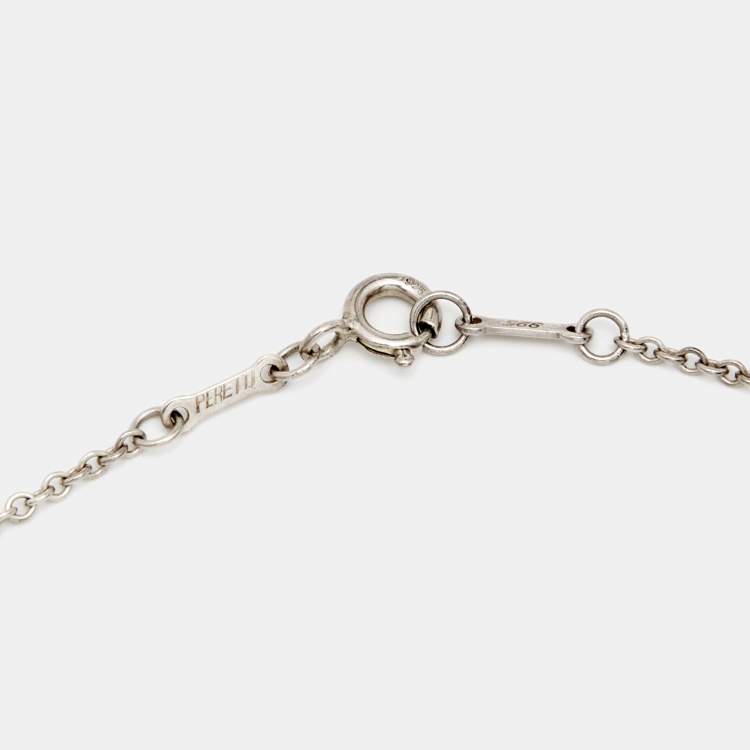 Pre Owned Tiffany & Co. Elsa Peretti Open Heart Sterling Silver Necklace