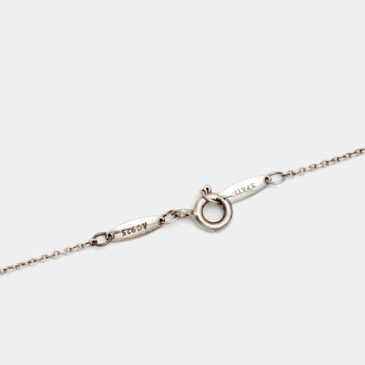 Pre Owned Tiffany & Co. Elsa Peretti Starfish Sterling Silver Pendant Necklace