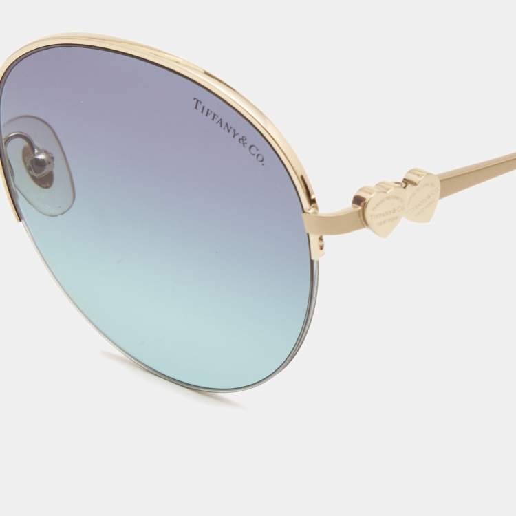 Tiffany & Co. Blue Gradient Round Sunglasses Tiffany & Co.