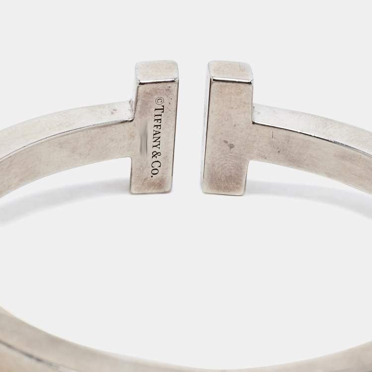 Pre Owned Tiffany & Co. T Square Sterling Silver Bracelet