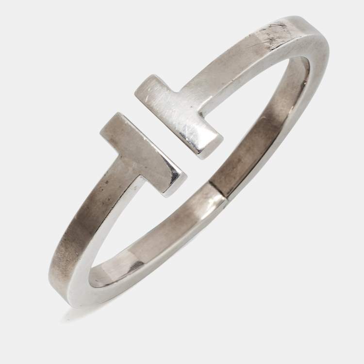 Pre Owned Tiffany & Co. T Square Sterling Silver Bracelet