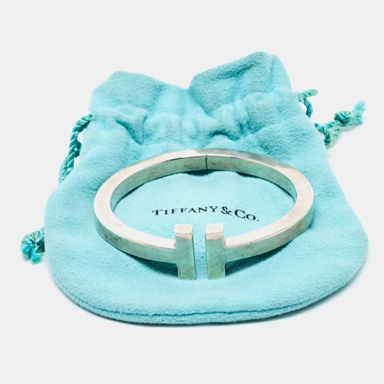 Pre Owned Tiffany & Co. T Square Sterling Silver Bracelet