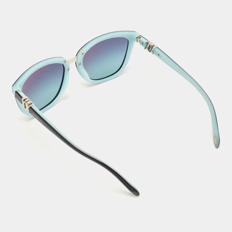 Pre Owned Tiffany & Co. Black/Blue TF1123 Gradient Sunglasses