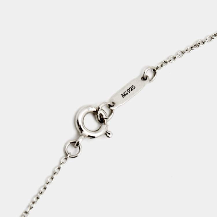 Pre Owned Tiffany & Co. Bow Sterling Silver Necklace
