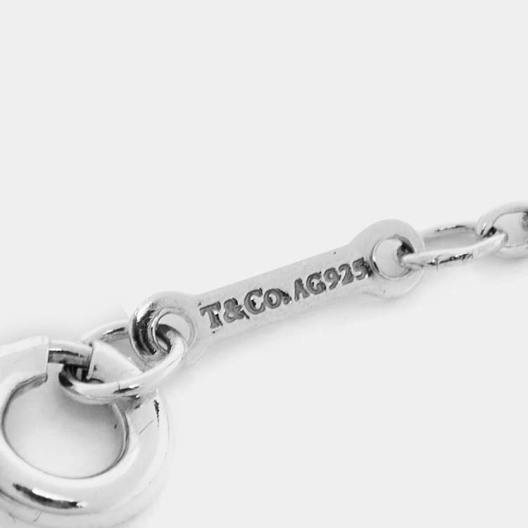 Pre Owned Tiffany & Co. Paloma Picasso Olive Leaf Sterling Silver Bracelet