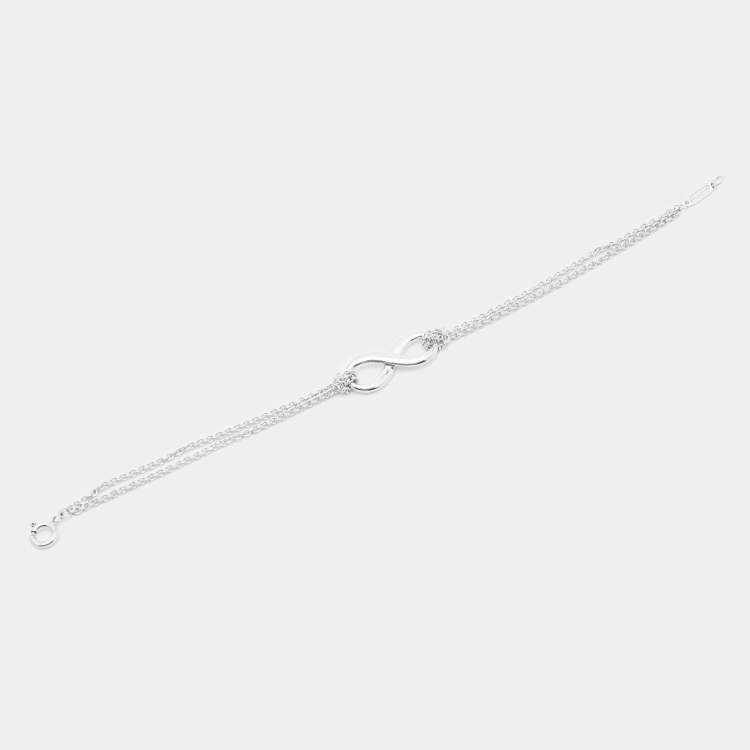 Pre Owned Tiffany & Co. Infinity Sterling Silver Bracelet