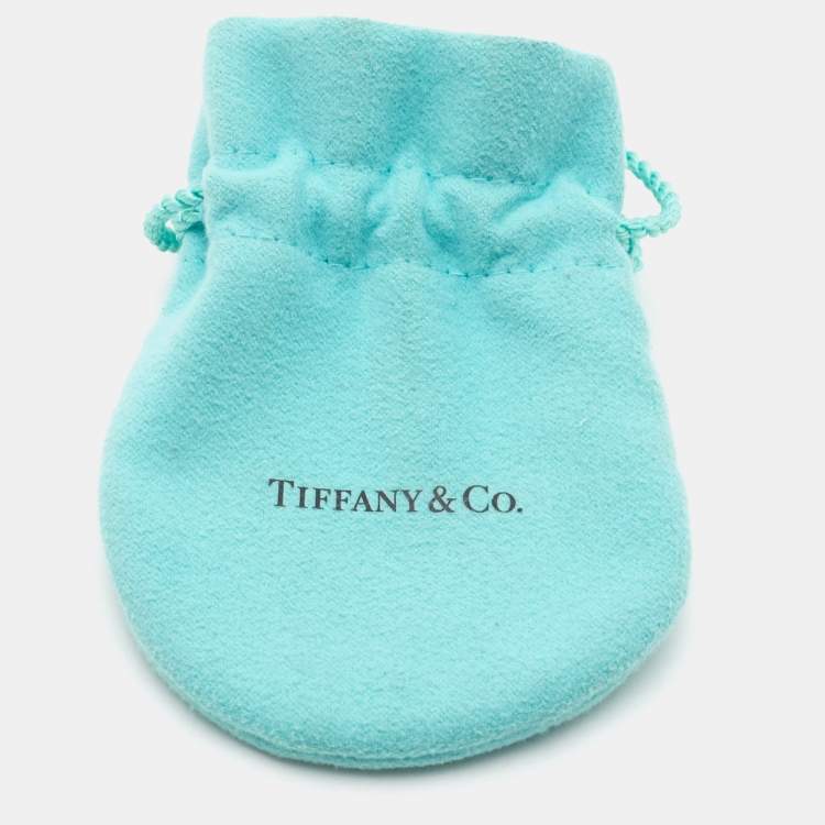 Pre Owned Tiffany & Co. Knot Key Pendant Enamel Sterling Silver Necklace