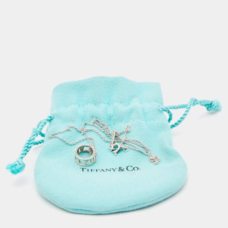 Pre Owned Tiffany & Co. Atlas Sterling Silver Pendant Necklace