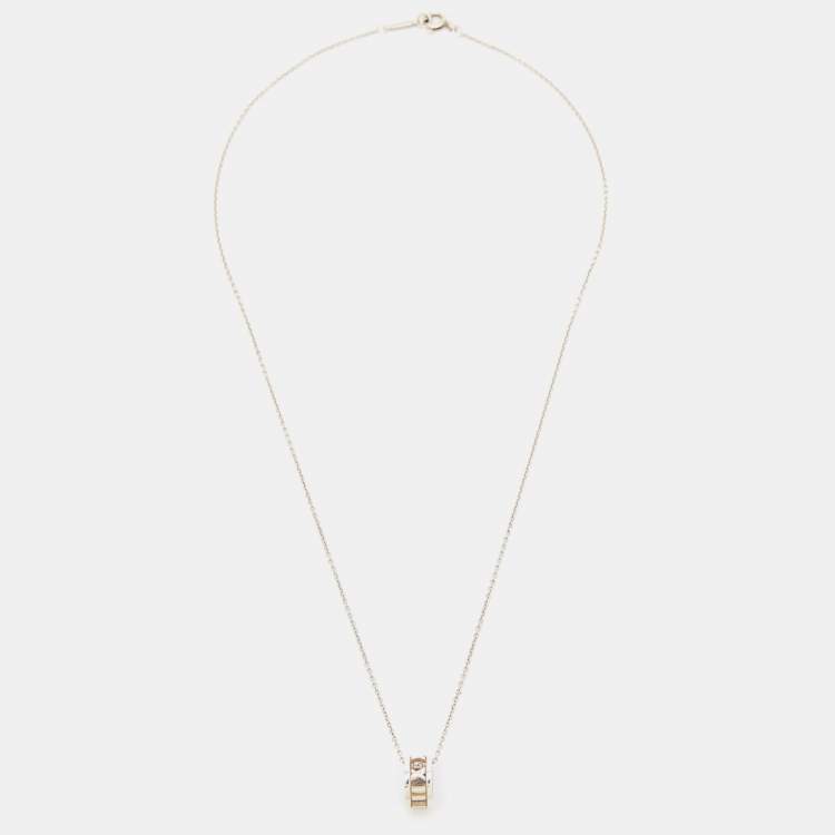 Pre Owned Tiffany & Co. Atlas Sterling Silver Pendant Necklace